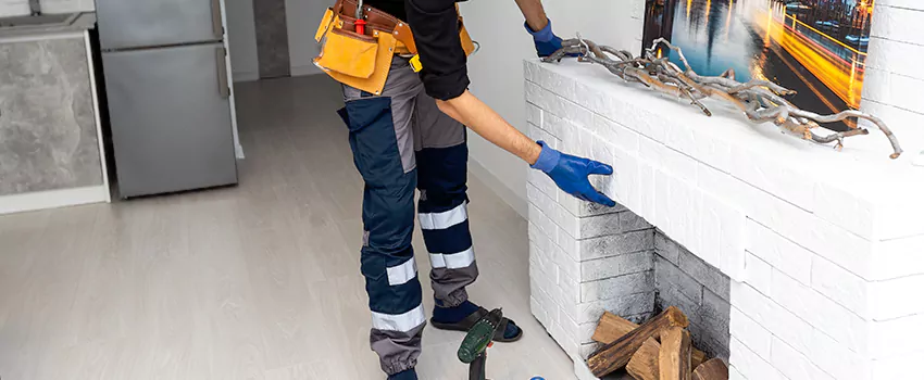 Outdoor Fireplace Restoration in Dollard des Ormeaux, Quebec