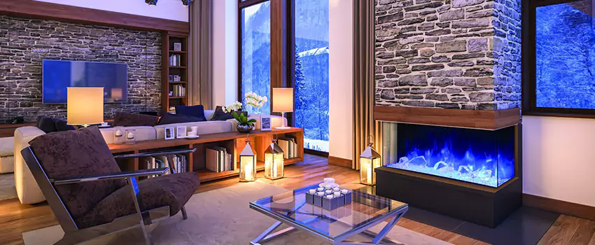 Dynamic Flame Color Fireplace Installation in Dollard des Ormeaux, QC